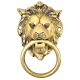 Brass Lion Head Ring Door Knocker